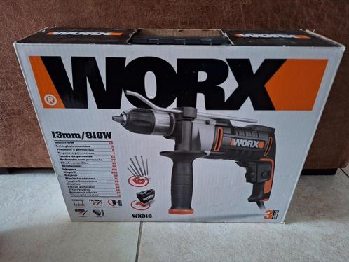 WORX WX318 klopboormachine, Doe-het-zelf en Verbouw, Gereedschap | Boormachines, Zo goed als nieuw, Boormachine, 600 watt of meer