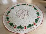 Vintage Rond Kerstkleed met Engeltjes, Kerstbomen en sterren, Diversen, Kerst, Ophalen of Verzenden, Zo goed als nieuw