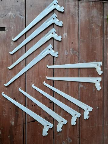 10x Handson plankdrager enkel railsysteem wit 30 cm. beschikbaar voor biedingen