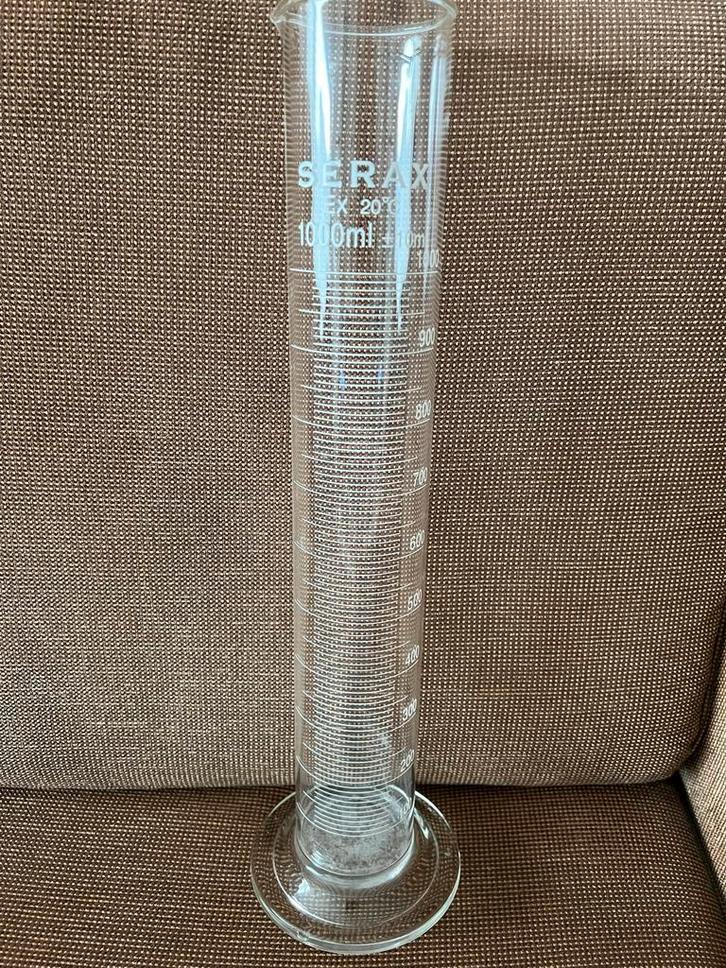 Serax Maatcilinder 1000ml / litermaat/bloemenvaas/, Antiek en Kunst, Antiek | Glas en Kristal, Ophalen