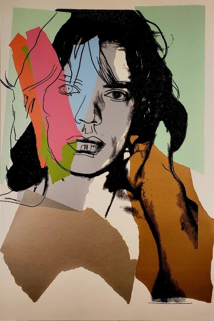 ANDY WARHOL - Mick Jagger 1975 - FS.II.140- SILKSCREEN, Antiek en Kunst, Kunst | Litho's en Zeefdrukken, Verzenden