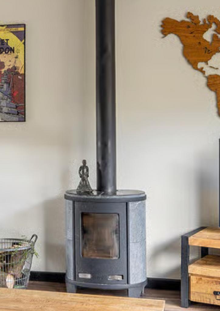 Altech Ecosy Speksteen Houtkachel - Vrijstaand, Huis en Inrichting, Kachels, Gebruikt, Vrijstaand, Houtkachel, Hout, Ophalen