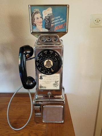 Amerikaanse telefoon munt automaat fifties sixties vintage beschikbaar voor biedingen
