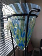 Glasdecoratie, Huis en Inrichting, Woonaccessoires | Vazen, Ophalen, Gebruikt, Blauw, Glas