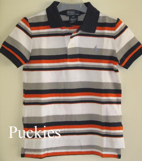 Gestreepte Ralph Lauren polo maat 116 *NIEUW* (8969) a, Kinderen en Baby's, Kinderkleding | Maat 116, Nieuw, Jongen, Shirt of Longsleeve