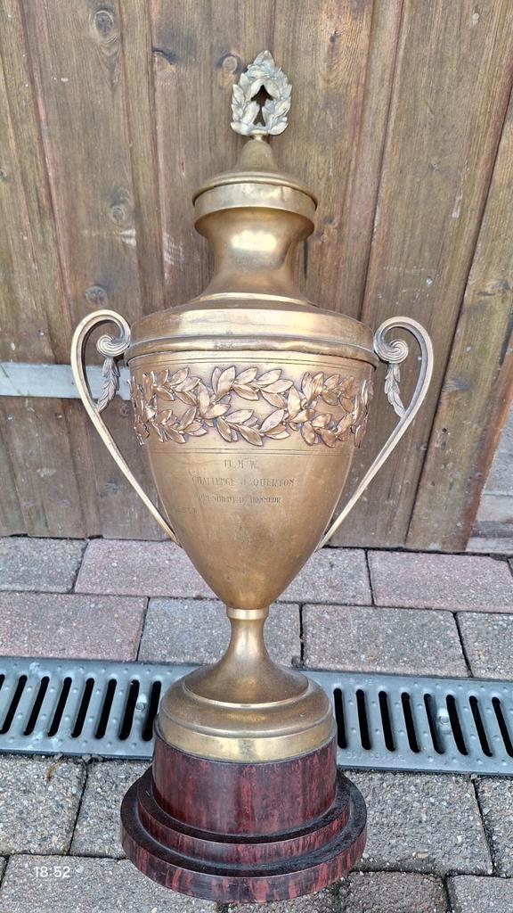 Antieke Trofee / Beker - 1938, Antiek en Kunst, Antiek | Koper en Brons, Ophalen of Verzenden