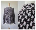 Helena Hart - prachtige blouse / zwart print / maat M, Maat 38/40 (M), Verzenden, Zwart, Helena Hart
