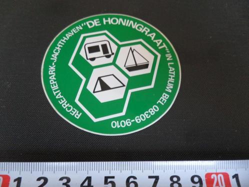 sticker lathum de honingraat recreatiepark jachthaven, Verzamelen, Stickers, Zo goed als nieuw, Bedrijf of Vereniging, Ophalen