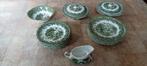 W.H. Grindley “Country Style” servies – groen – Staffordshir, Huis en Inrichting, Keuken | Servies, Ophalen of Verzenden, Zo goed als nieuw
