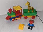Duplo trein met wagon machinist en giraf, Gebruikt, Ophalen of Verzenden, Duplo, Duplo