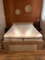 Tweepersoonsbed ledikant met lattenbodems, Huis en Inrichting, Ophalen of Verzenden