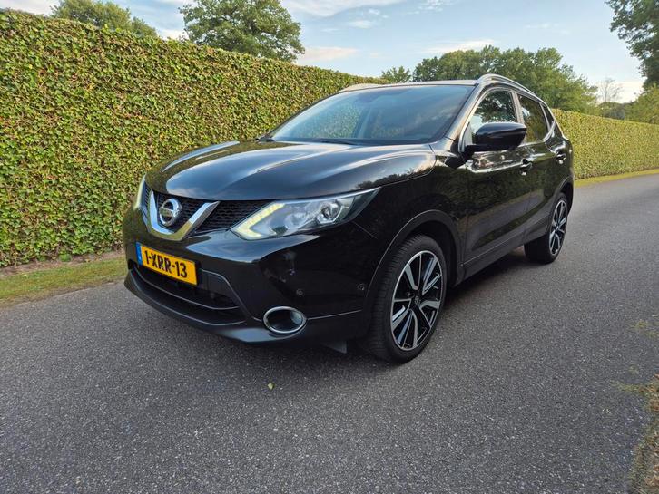 Nissan Qashqai 1.2 Dig-t 85KW 2WD 2014 Zwart, Auto's, Nissan, Bedrijf, Qashqai, 360° camera, ABS, Achteruitrijcamera, Adaptieve lichten