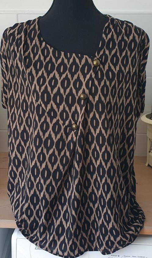 Top van ZOI WOMAN..mt:xxl, Kleding | Dames, Tops, Gedragen, Maat 46/48 (XL) of groter, Zwart, Korte mouw, Ophalen of Verzenden