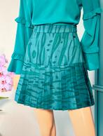 NIKKIE plooirokje maat 34 - kleur Hunter (petrol), Ophalen of Verzenden, Zo goed als nieuw, Nikkie, Maat 34 (XS) of kleiner