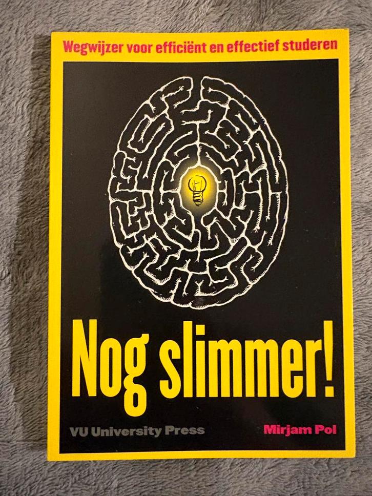 Nog slimmer! - Wegwijzer voor efficiënt studeren, Boeken, Studieboeken en Cursussen, Zo goed als nieuw, HBO, Ophalen of Verzenden