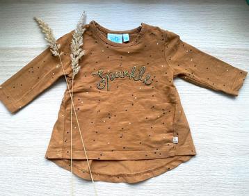 Feetje shirt sparkle maat 56 bruin beschikbaar voor biedingen
