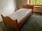 bed 1 persoons, Huis en Inrichting, Slaapkamer | Bedden, Ophalen, 90 cm, Eenpersoons, Bruin