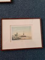 Oude prent gravure van Katwijk, Antiek en Kunst, Ophalen of Verzenden