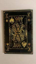 Glazen Schilderij - Koning Kaart - 60x40, Ophalen