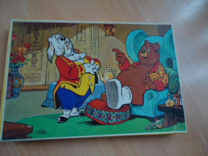 Heer Olivier B. Bommel en butler Joost puzzel Marten Toonder, Verzamelen, Stripfiguren, Gebruikt, Olivier B, Bommel en Tom Poes