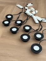 8x Mondo ondiepe inbouwspots – White & Color – ZWART (HUE), Led, Metaal of Aluminium, Zwart Modern Rond, Ophalen of Verzenden