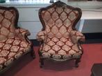 Vintage stoel en bank, Huis en Inrichting, Ophalen, Gebruikt, Hout