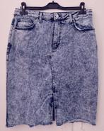 Blauw bleached spijkerrok maat 44 z.g.a.n. * c, Blauw, Maat 42/44 (L), Ophalen of Verzenden, Zo goed als nieuw