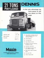 Dennis Maxim truckfolder uit 1967, Gelezen, Overige merken, Verzenden