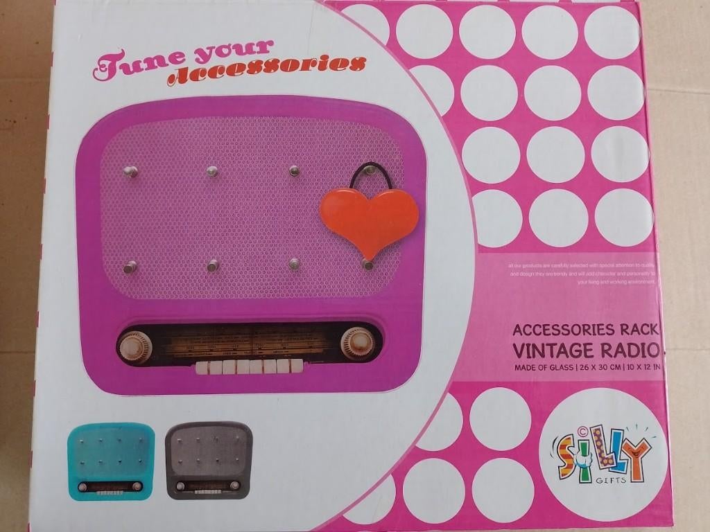 Sleutel / accessoires rekje in vorm van radio., Ophalen of Verzenden, Nieuw