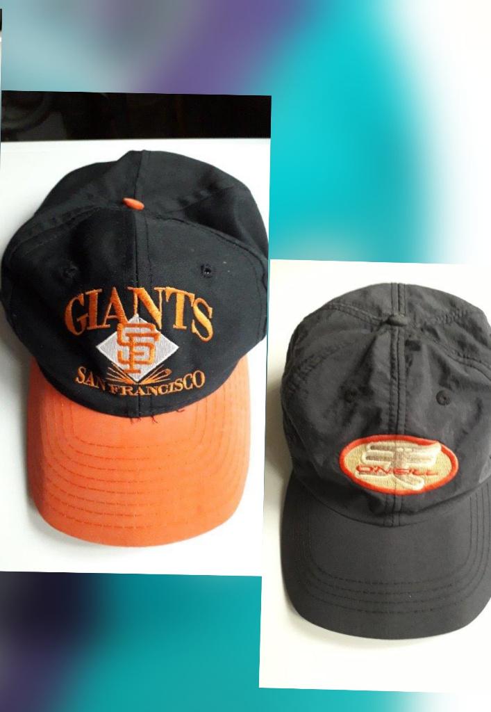 2 Petten, 1 x Giants, 1 x O Neill, gebruikt, bieden., Kleding | Heren, Ophalen of Verzenden, Gedragen, One size fits all, Pet