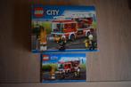 Lego City brandweer ladderwagen, Ophalen of Verzenden, Zo goed als nieuw, Complete set, Lego