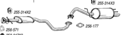 Uitlaat Chevrolet Tacuma 1.6 1.8 2.0 mont.klemmen, Auto diversen, Overige Auto diversen, Verzenden