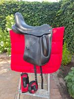 QHP Full dressuur rood dekje met peeskappen maat pony, Ophalen of Verzenden, Zo goed als nieuw