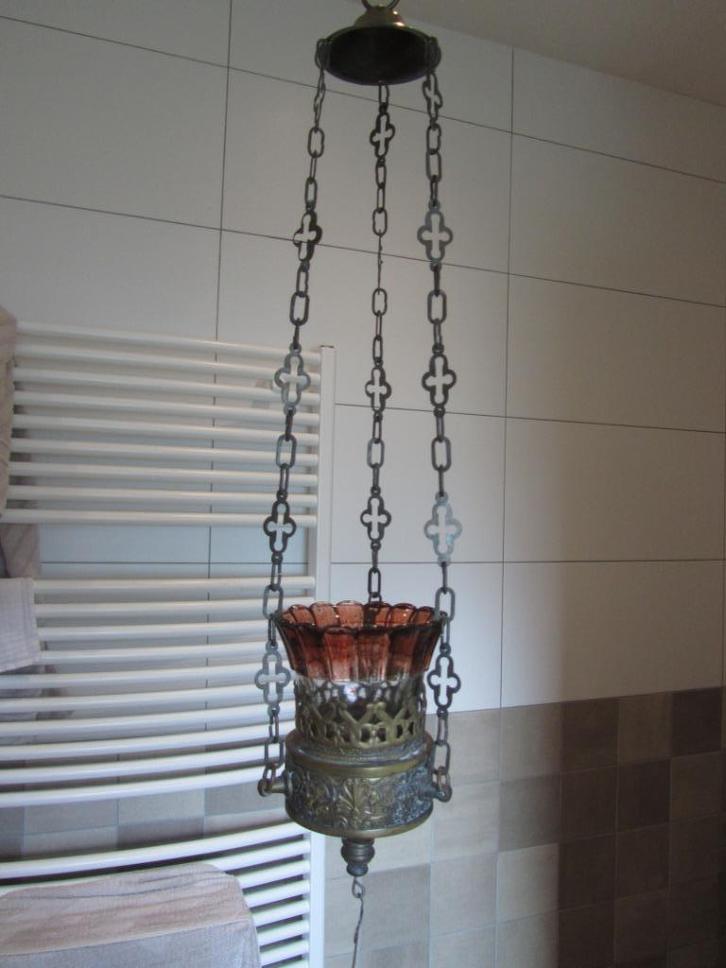 Godslamp 46 cm, Antiek en Kunst, Antiek | Religie, Ophalen of Verzenden