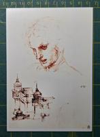 Leonardo da Vinci - Studie apostel en architectuurstudie, Ophalen of Verzenden, 1980 tot heden, Ongelopen