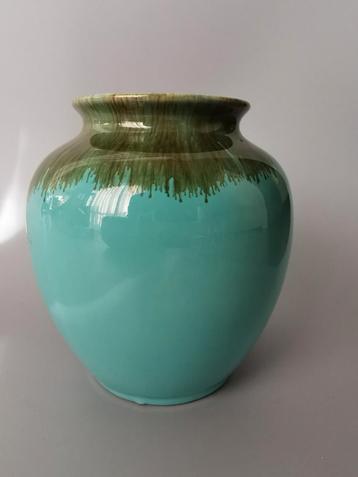 Mosa of Sphinx ? Keramiek vaas turquoise blauw  beschikbaar voor biedingen