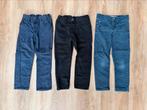 3 spijkerbroeken mt 110 H&M pakket lange broeken zwart blauw, Broek, H&M, Ophalen of Verzenden, Zo goed als nieuw