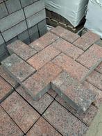 Betonklinkers Rood/Zwart - 25,6m² topkwaliteit | €13,50 p/m², Klinkers, Ophalen of Verzenden, Zo goed als nieuw, 10 m² of meer