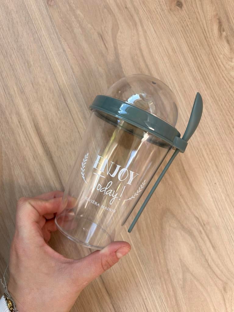 Riviera Maison Yogurt Bakje met Lepel nieuw, Huis en Inrichting, Ophalen of Verzenden, Nieuw