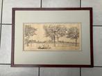 tekening / ets Carmelietenstraat Waspik / Piet Hohmann 1975, Antiek en Kunst, Ophalen of Verzenden