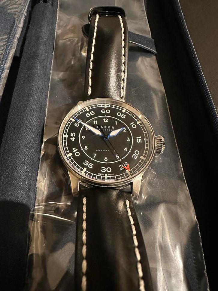 Farer Morgan Pilot Horloge - Zo Goed Als Nieuw, Sieraden, Tassen en Uiterlijk, Horloges | Heren, Zo goed als nieuw, Polshorloge