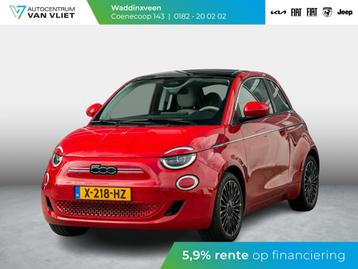 Fiat 500e 3+1 La Prima 42 kWh | Clima | Cruise | Leder | 17" beschikbaar voor biedingen