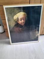 Prachtige originele print van zelfportret Rembrandt 50x60 cm, Antiek en Kunst, Kunst | Schilderijen | Klassiek, Ophalen