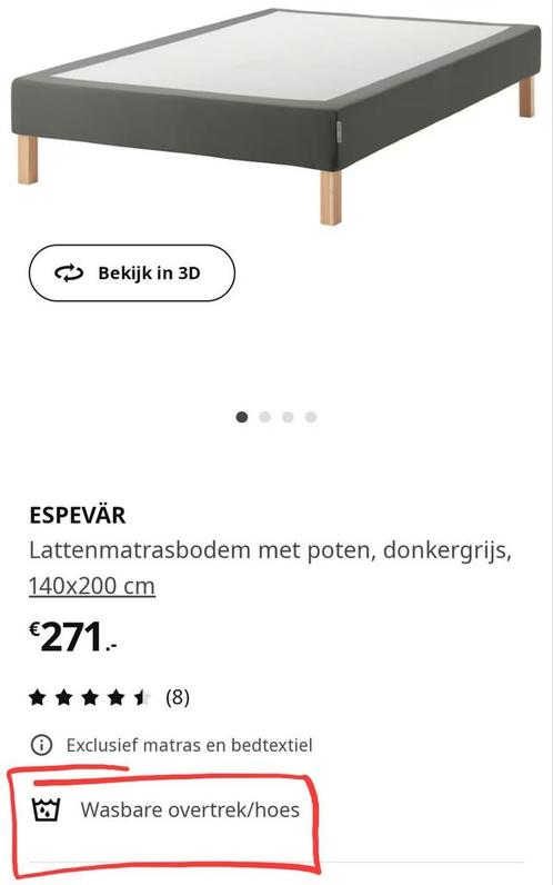 Bed met lattenbodem. Is altijd op een logeerkamer geweest bi, Huis en Inrichting, Slaapkamer | Bedden, Zo goed als nieuw, Eenpersoons