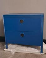 Ikea Busunge blauwe ladekast commode, Huis en Inrichting, Ophalen, Kunststof, 1 of 2 laden, 50 tot 100 cm