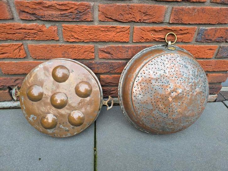 2 antieke Franse 18de eeuwse koperen instrumenten €25 !!, Antiek en Kunst, Antiek | Keukenbenodigdheden, Ophalen of Verzenden