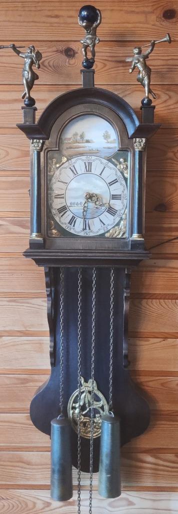 Friese wandklok-staartklok ( Warmink WUBA ), Antiek en Kunst, Antiek | Klokken, Ophalen of Verzenden