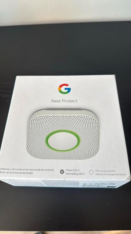Google nest rook-koolmonoxide melder , Nieuw in doos, Doe-het-zelf en Verbouw, Alarmsystemen, Zo goed als nieuw, Detector, Sensor of Melder
