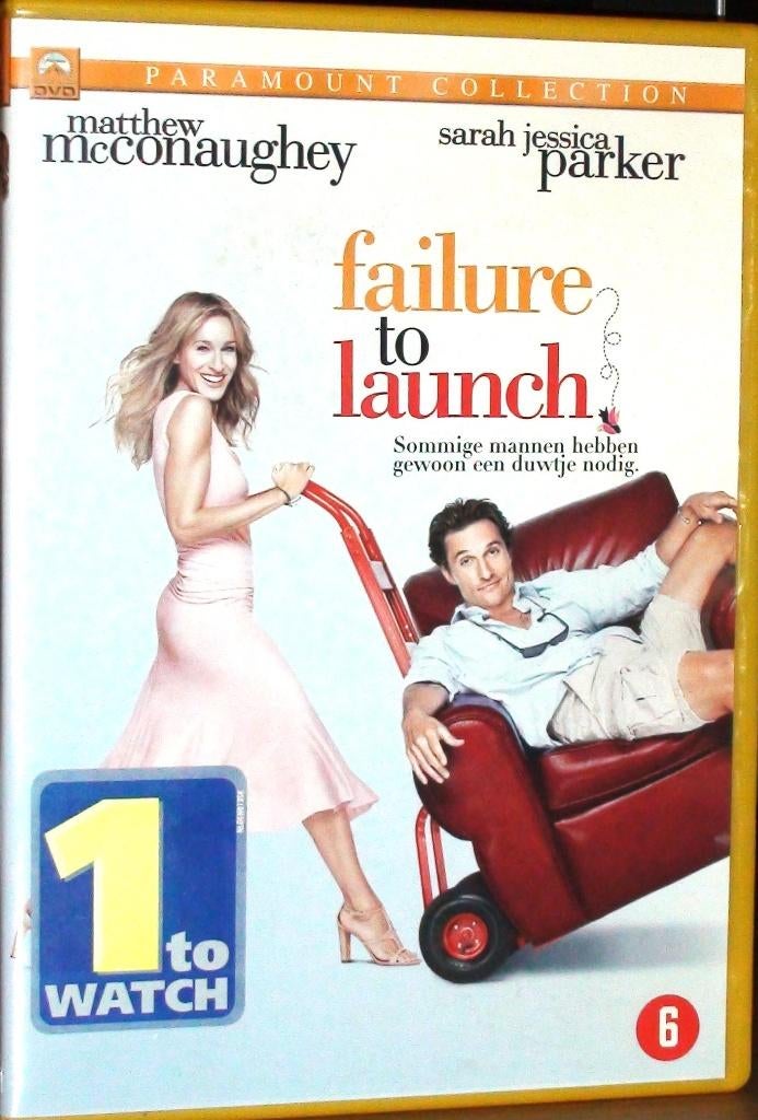 dvd failure to launch, Alle leeftijden, Ophalen of Verzenden, Zo goed als nieuw, Romantische komedie