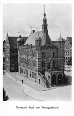 605 Deventer - Brink met Waaggebouw, Ophalen of Verzenden, 1940 tot 1960, Ongelopen, Overijssel